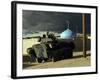 Vehicle Commander Glares into the Military Operations on Urban Terrain Town-Stocktrek Images-Framed Photographic Print