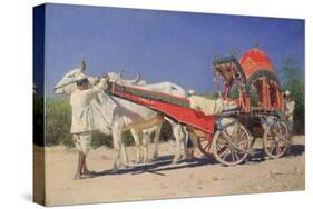 Vehicle of a Rich Family in Delhi, 1874-1876-Vasili Vasilyevich Vereshchagin-Stretched Canvas