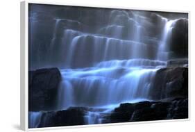 Veil Fall Water Cascading Down Tvindefossen Waterfall-null-Framed Photographic Print