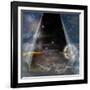 Veil Of Sky Pulled Open To Reveal Other-rolffimages-Framed Art Print