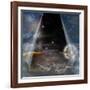 Veil Of Sky Pulled Open To Reveal Other-rolffimages-Framed Art Print