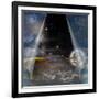 Veil Of Sky Pulled Open To Reveal Other-rolffimages-Framed Art Print