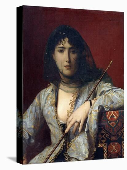 Veiled Circassian Lady-Jean Leon Gerome-Stretched Canvas