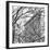 Veiled Flatiron Building (b/w) (detail)-Erin Clark-Framed Art Print