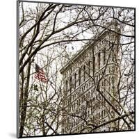 Veiled Flatiron Building (detail)-Erin Clark-Mounted Art Print