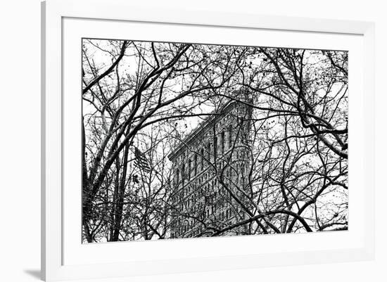 Veiled Flatiron Building-Erin Clark-Framed Giclee Print