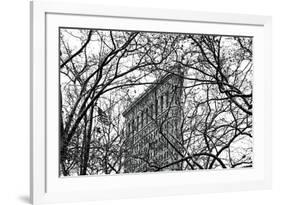 Veiled Flatiron Building-Erin Clark-Framed Giclee Print