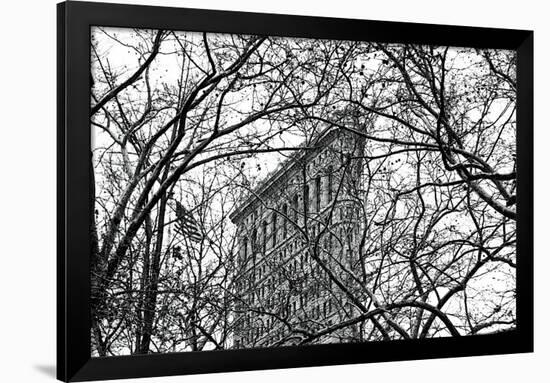 Veiled Flatiron Building-Erin Clark-Framed Giclee Print