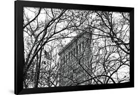 Veiled Flatiron Building-Erin Clark-Framed Giclee Print