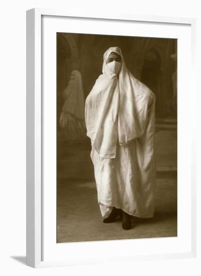 Veiled Woman, Algiers, Algeria, 1943-null-Framed Giclee Print