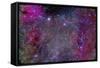 Vela Supernova Remnant in the Center of the Gum Nebula Area of Vela-Stocktrek Images-Framed Stretched Canvas