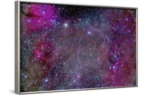 Vela Supernova Remnant in the Center of the Gum Nebula Area of Vela-Stocktrek Images-Framed Photographic Print