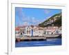 Velas seen from the ocean, Sao Jorge Island, Azores, Portugal, Atlantic, Europe-Karol Kozlowski-Framed Photographic Print