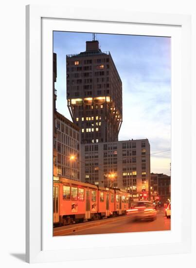 Velasca Tower, Milan, Lombardy, Italy, Europe-Vincenzo Lombardo-Framed Photographic Print