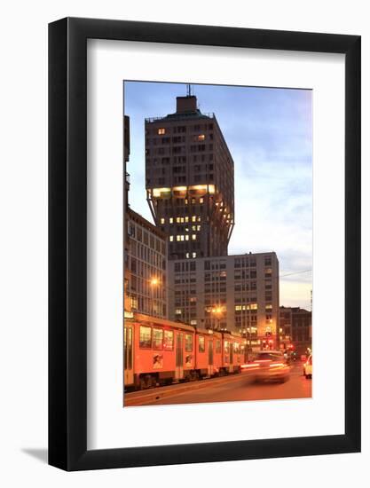 Velasca Tower, Milan, Lombardy, Italy, Europe-Vincenzo Lombardo-Framed Photographic Print