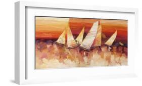 Vele all'orizzonte-Luigi Florio-Framed Art Print