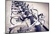Velib Bicycles for Rent, Paris, France-Russ Bishop-Mounted Photographic Print