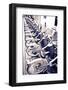 Velib Bicycles for Rent, Paris, France-Russ Bishop-Framed Photographic Print