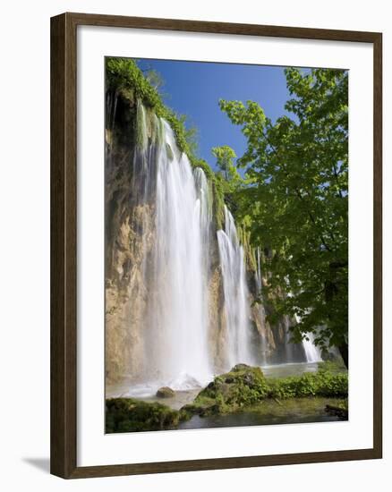 Veliki Prstavac Falls, Plitvice Lakes National Park (Plitvicka Jezera), Lika-Senj County, Croatia-Ruth Tomlinson-Framed Photographic Print