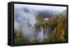 Veliki Prstavci Waterfalls Close to Gradinsko Lake at Dawn, Plitvice Lakes Np, Croatia, October-Biancarelli-Framed Stretched Canvas