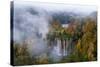 Veliki Prstavci Waterfalls Close to Gradinsko Lake at Dawn, Plitvice Lakes Np, Croatia, October-Biancarelli-Stretched Canvas