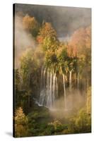 Veliki Prstavci Waterfalls Close to Gradinsko Lake, Dawn, Upper Lakes, Plitvice Lakes Np, Croatia-Biancarelli-Stretched Canvas