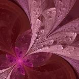 Fabulous Symmetric Pattern of the Leaves in Purple-velirina-Art Print