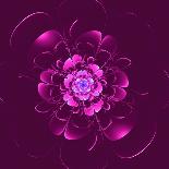 Fabulous Fractal Pattern in Purple-velirina-Framed Art Print