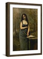 Velleda, (inspired by the heroine of " Martyrs" by Chateaubriand) Canvas, 83,5 x 55,5 cm R. F. 1640-Jean-Baptiste-Camille Corot-Framed Giclee Print