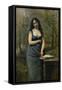 Velleda (Inspired by the Heroine of Martyrs, by Chateaubriand)-Jean-Baptiste-Camille Corot-Framed Stretched Canvas