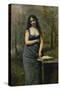 Velleda (Inspired by the Heroine of Martyrs, by Chateaubriand)-Jean-Baptiste-Camille Corot-Stretched Canvas
