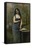 Velleda (Inspired by the Heroine of Martyrs, by Chateaubriand)-Jean-Baptiste-Camille Corot-Framed Stretched Canvas