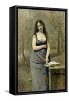 Velleda-Jean-Baptiste-Camille Corot-Framed Stretched Canvas