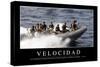 Velocidad. Cita Inspiradora Y Póster Motivacional-null-Stretched Canvas