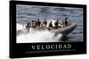 Velocidad. Cita Inspiradora Y Póster Motivacional-null-Stretched Canvas