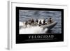 Velocidad. Cita Inspiradora Y Póster Motivacional-null-Framed Photographic Print