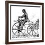 Velocipede, 1866-null-Framed Giclee Print