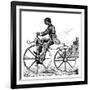 Velocipede, 1866-null-Framed Giclee Print