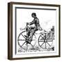 Velocipede, 1866-null-Framed Giclee Print