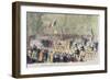 Velocipede Race at Saint-Cloud, 31st May, 1808-null-Framed Giclee Print