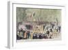 Velocipede Race at Saint-Cloud, 31st May, 1808-null-Framed Giclee Print