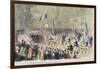 Velocipede Race at Saint-Cloud, 31st May, 1808-null-Framed Giclee Print