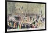 Velocipede Race at Saint-Cloud, 31st May, 1808-null-Framed Giclee Print