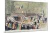 Velocipede Race at Saint-Cloud, 31st May, 1808-null-Mounted Giclee Print