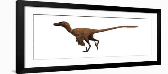 Velociraptor Mongoliensis Was a Mid-Sized Dinosaur from the Cretaceous Period-null-Framed Art Print
