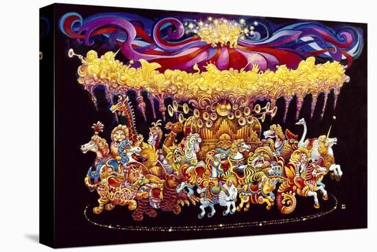 Velvet Carousel-Bill Bell-Stretched Canvas