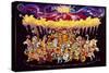 Velvet Carousel-Bill Bell-Stretched Canvas