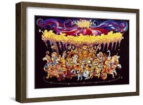 Velvet Carousel-Bill Bell-Framed Giclee Print