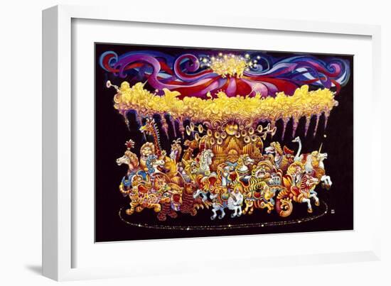 Velvet Carousel-Bill Bell-Framed Giclee Print