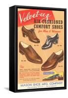 Velvet-eez Men's and Women's Shoes-null-Framed Stretched Canvas